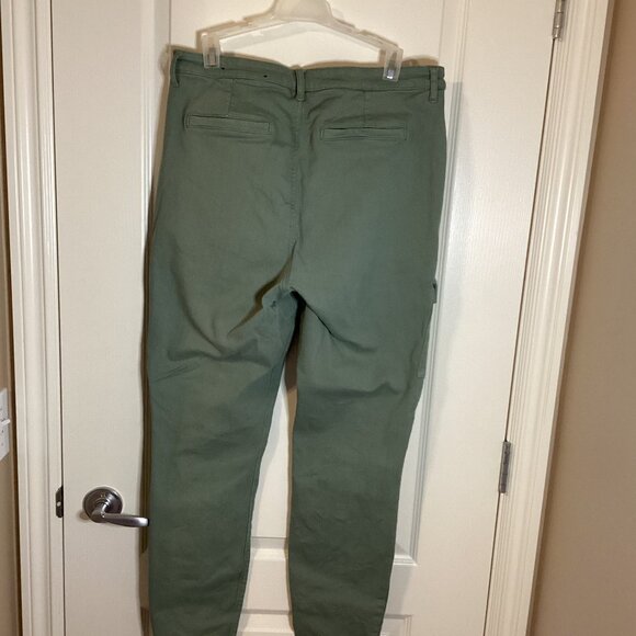R Jeans Women's The High Rise Cargo Green Pants Size 33 Tall Stretchy Casual - Picture 6 of 11